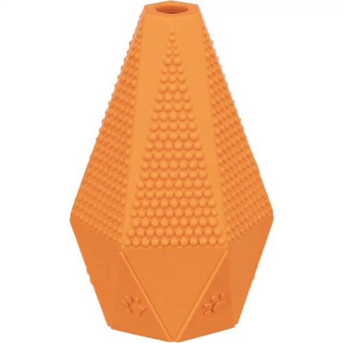 KT25.Trixie jumper toy - játék (natúr gumi, narancs) kutyák részére (10cm)