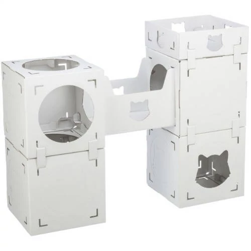 KT25. Trixie Casa Cara cat furniture - macskabútor (fehér,karton) macskák részére (93×72×30.5cm)