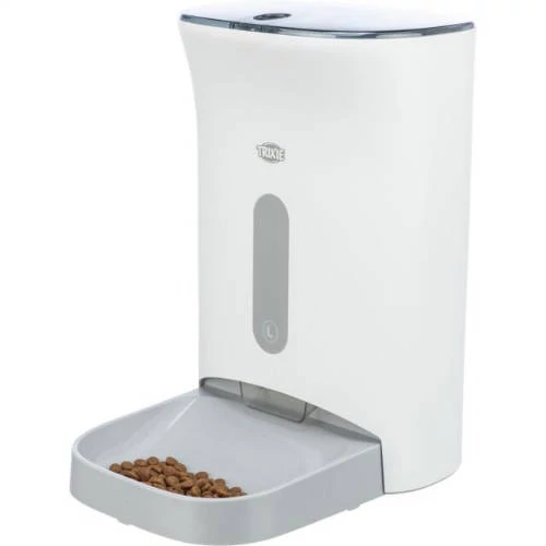 Trixie TX8 Smart Automatic Food Dispenser - automata etető (fehér/szürke)  4.5 l (24×38×19cm)