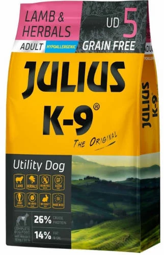 JULIUS K-9 3kg Adult Small Lamb & Herbals száraztáp kutyáknak (3kg)
