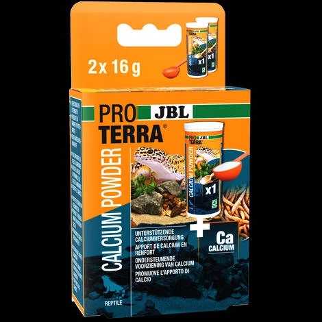 JBL PROTERRA calcium powder - kiegészítő eleség (kálcium) hüllők részére (2x25ml/32g)
