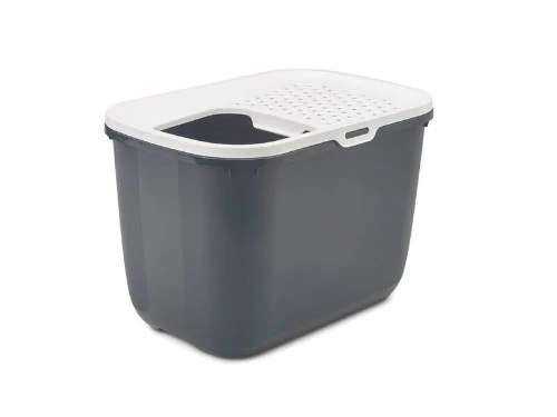 Savic Hop In - macska WC (fehér-anthracite) macskák részére (58,5x39x39,5 cm)