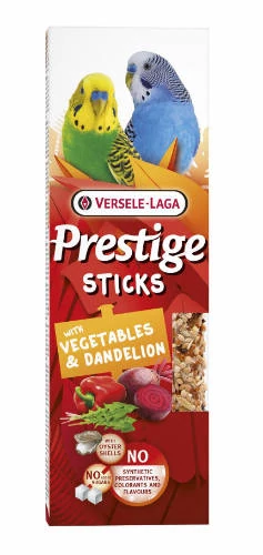 Versele-Laga Sticks dupla rúd - kiegészítő eleség (zöldség, pitypang) hullámos papagájok részére (2db/60g)