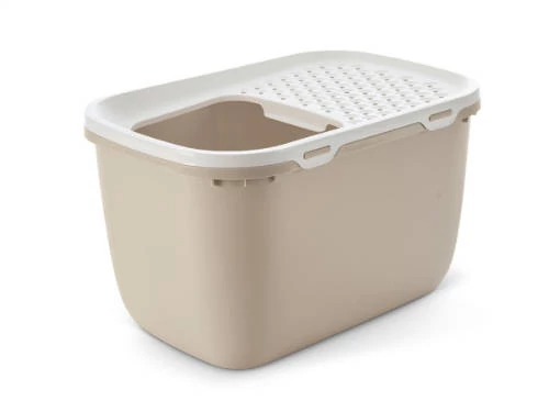 Savic Hop In - macska WC (fehér-mokka) macskák részére (74x49.7x43 cm)