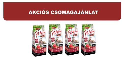 Panzi FitActive Beef Adult (marha) száraztáp - Felnőtt kutyák részére (4*4kg)