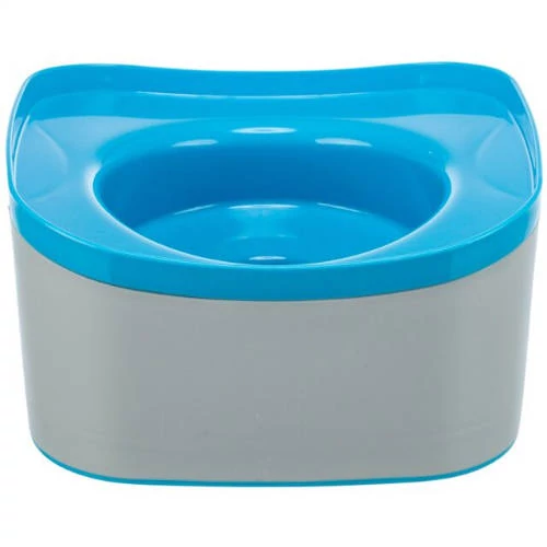 Trixie Strong Travel Bowl - tál (szürke, petrolkék) kutyák részére (21x11x21cm)