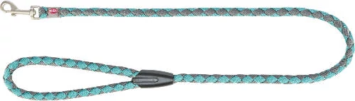 Trixie Cavo Lead - fonott póráz (aquakék/grafitszürke (L-XL) 1m/Ø18mm