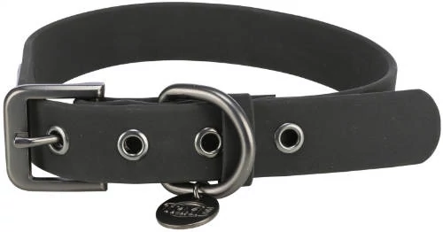 Trixie Citystyle Collar - nyakörv (fekete, PVC) kutyák részére (XS-S: 25-32cm/20mm)