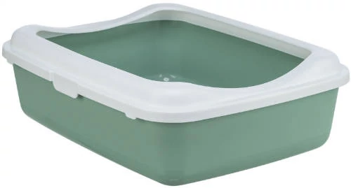 Trixie Litter Tray - peremes macska wc (zsálya/fehér) macskák részére (37x15x48cm)