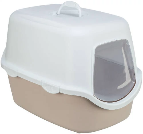 Trixie Vico Cat Litter Tray - Fedeles macska WC (mályva/fehér) 40x40x56cm