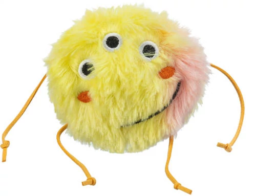 Trixie cushion - játék szörnyecske plüss, macskamenta, narancs/sárga- macskák részére (10cm)