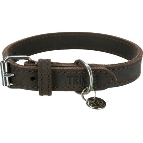 Trixie bőrnyakörv (sötét barna) kutyák részére (M) 37–44 cm/25 mm(KIZÁRÓLAG RENDELÉSRE!)