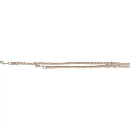 Trixie Cavo Leash - kiképzőpóráz fonott kötélből (mályva/homok) S-M (2m/Ø12mm)