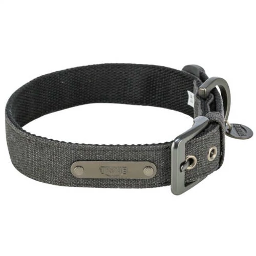 Trixie Citystyle- nyakörv,extra széles, pamutból (fekete) kutyák részére (S-M:30-37m/25mm)