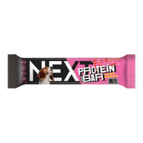 FitActiveNEXT Protein dessert Bar 55g Lamb&Cranberry (bárány&vörösáfonya) - Jutalomfalat kutyák részére