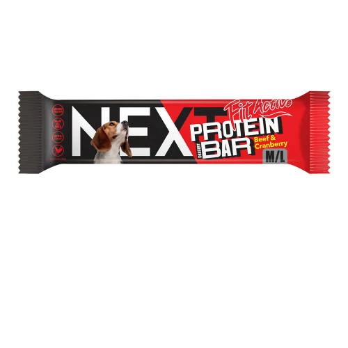 FitActiveNEXT Protein dessert Bar 55g Beef&Cranberry (marha&vörösáfonya) - Jutalomfalat kutyák részére