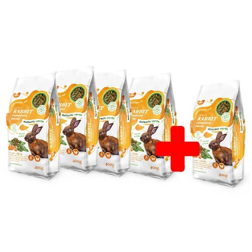 CSOMAG AKCIÓ 4+1: Delicado Verde Complete Menu - Nyúl (5*400g)