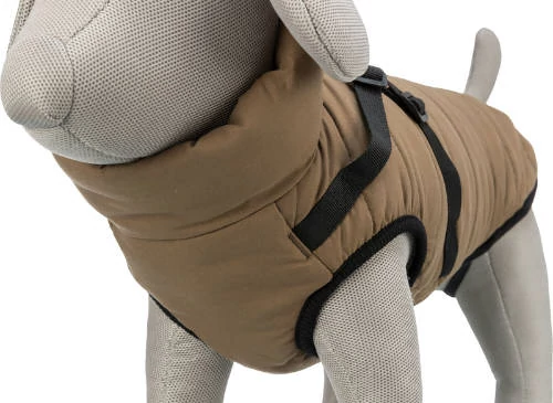 Trixie Pirou téli kabát hámmal, S:40 cm, homok