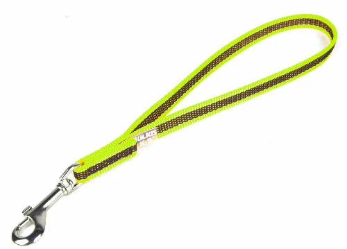 B:JK9 Color & Gray - Gumis póráz neon-szürke 14 mm/ 45cm fogóval