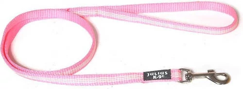 B:JK9 IDC Póráz csőheveder utánvilágító, pink, 14mm*1m, fogós/Dkarika