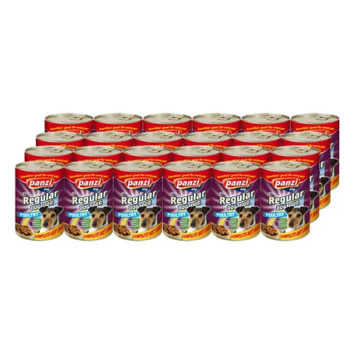 Kartonos Panzi Regular Adult (szárnyas) konzerv - Felnőtt kutyák részére (24*415g)