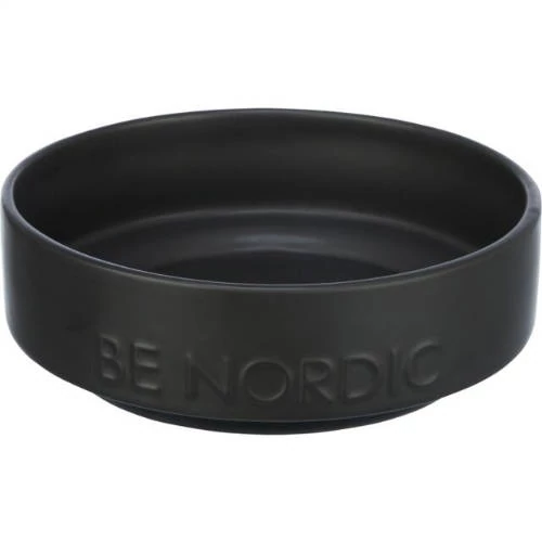 Trixie  BE NORDIC kerámia tál - kerámia fekete)kutyák részére (0,5l /ø16cm)
