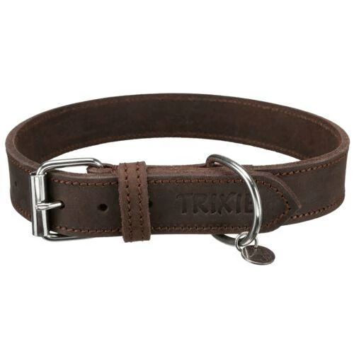 Trixie bőrnyakörv (sötét barna) kutyák részére (L) 48–56 cm/25 mm(KIZÁRÓLAG RENDELÉSRE!)