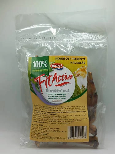 FitActive snack - jutalomfalat (szárított kacsaláb) CRT kutyák részére (10*100g)