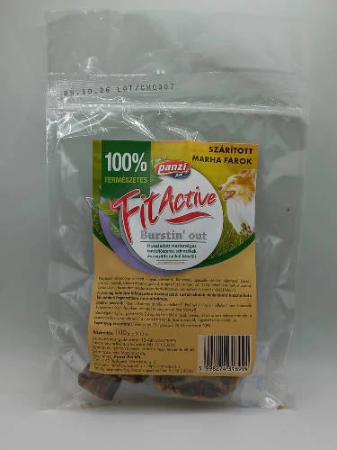 FitActive snack - jutalomfalat (szárított marhafarok) kutyák részére (100g)