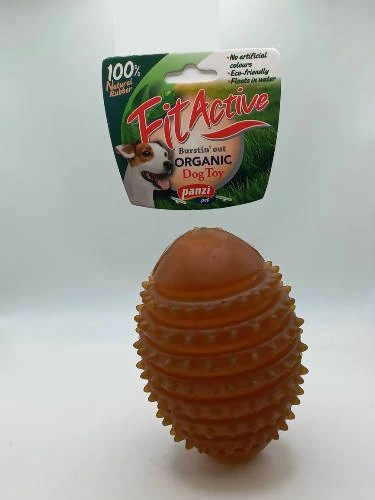 Fitactive natúr gumijáték studded Rugby Labda  L - játék kutyák részére