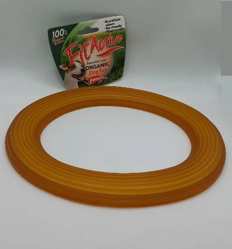 Fitactive natúr gumijáték Frisby L - játék kutyák részére