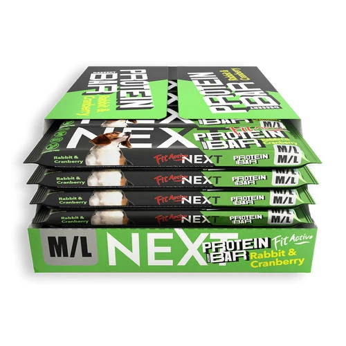 FitActiveNEXT CRT Protein dessert Bar 24 x 55g Rabbit&Cranberry (nyúl&vörösáfonya) - Jutalomfalat kutyák részére (24 db)