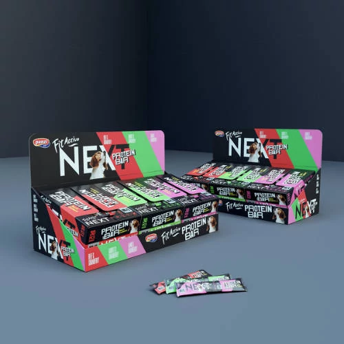 FitActiveNEXT Protein Dessert Bar Display csomag (3 x 24 db) – marha, bárány, nyúl & vörösáfonya ízesítéssel