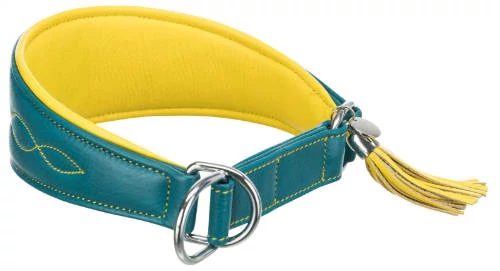 KT25.Trixie Active Comfort nyakörv agaraknak, XS-S:24-31cm/50mm, sárga/benzin