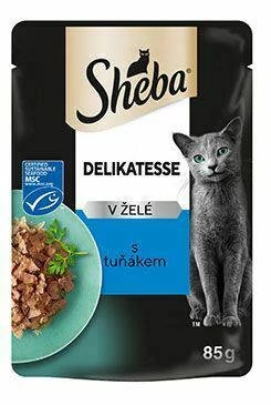 Sheba Delicato Adult Alutasakos - Tonhal - aszpikban (85g)