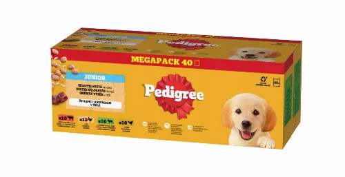 Pedigree Vital Junior - Nedves eledel Junior kutyák részére (40x100g)