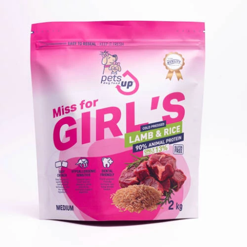 PETSUP MISS for girls - 2kg - bárányos kutyatáp lány kutyáknak