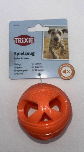 Trixie Honeycomb labda játék, TPE, 6cm, narancs