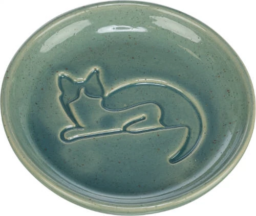 Trixie Bowl Set - kerámia tál, macskák részére (0,15x14,5 cm) szürke-fehér