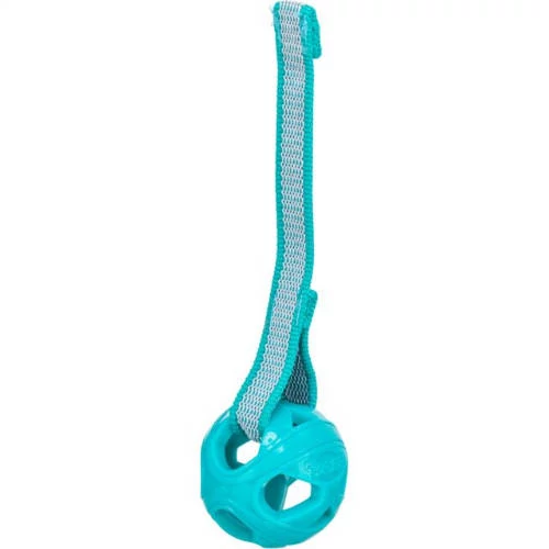 Trixie Honeycomb labda játék kötélen, TPE, 6x23cm