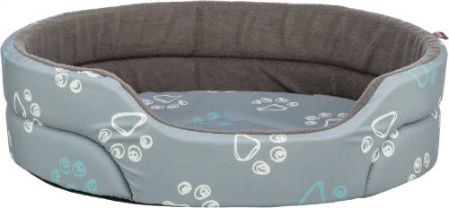 Trixie Jimmy Bed - cotton look, ovális formájú fekhely(szürke) kutyák részére (85x75cm)