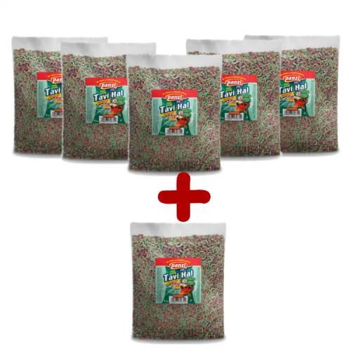 CSOMAG AJÁNLAT: Panzi 5*5kg Tavi haltáp -  kukac mix zsákos +5KG ajándék