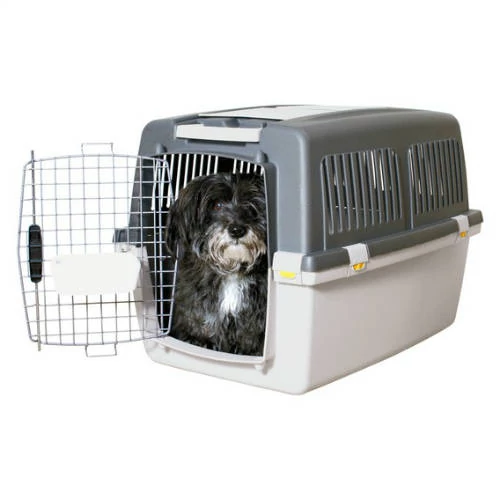 Trixie Gulliver IATA Transport Box - szállítóbox (szürke) kutyák részére (73x75x104cm) L