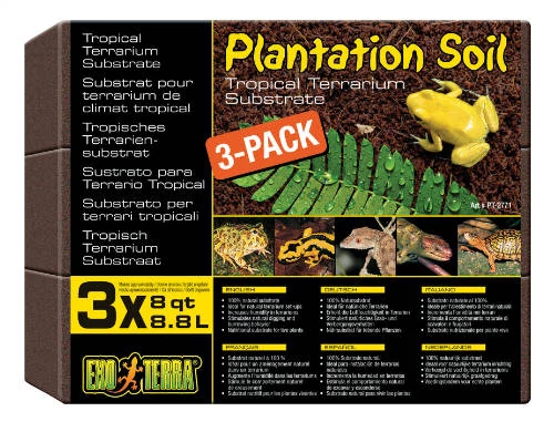 Exo-Terra Plantation Soil - kókuszrost talaj terráriumokba- (3 x 8,8 l)