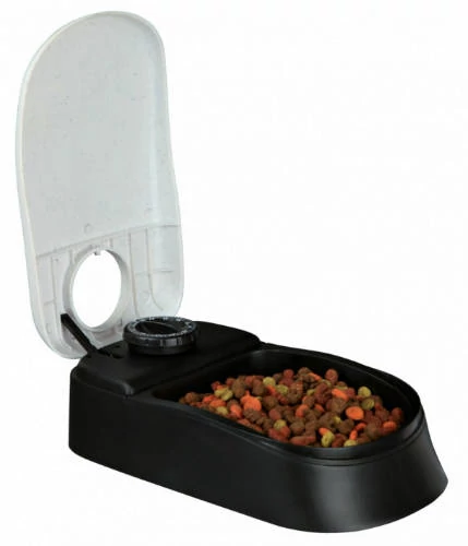 Trixie TX1 Automatic Food Dispenser - automata etető (fehér,fekete) 0,3l (13x7x24cm)