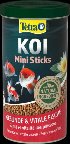 Tetra Koi Mini Sticks - Granulált főtáplálék 15cm-nél kisebb Koi pontyok részére (370g/1000ml)