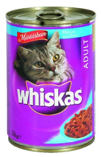 Whiskas Adult Tuna - Nedves eledel (tonhal - aszpikban) macskák részére (400g)