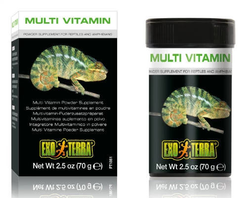 Hagen Exo Terra Multi vitamin powder - kiegészítő eleség (multivitamin) hüllők és kétéltük részére  (70g)
