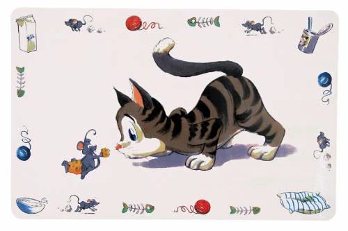 Trixie Place Mat - Műanyag alátét (fehér,mintás) tálakhoz (44x28cm)