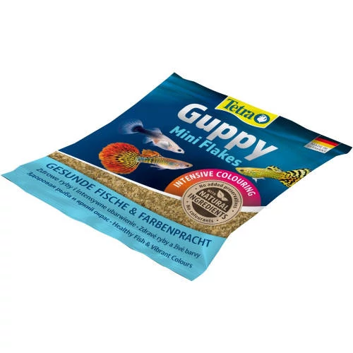 Tetra Guppy Mini Flakes - díszhaltáp (pehely) guppik részére (12g)